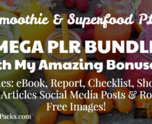 MEGA Smoothie & Superfood PLR Bundle with High-Quality Pre-Written Content