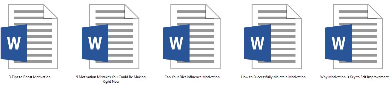 MotivationArticleMockup Motivation PLR Articles