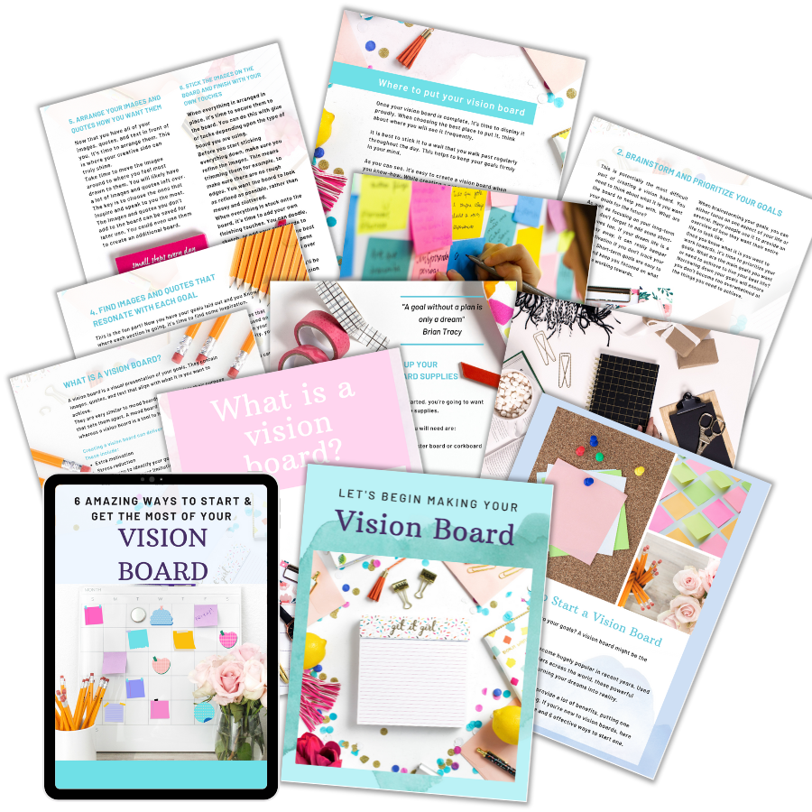 6 Ways To Start a Vision Board PLR - Niche Starter Packs